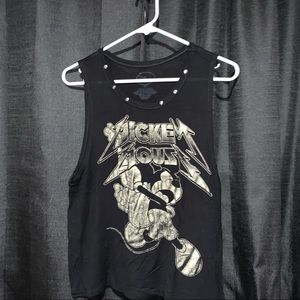 BLACK ROCKIN DISNEY MICKEY MOUSE BLOUSE 🎸
